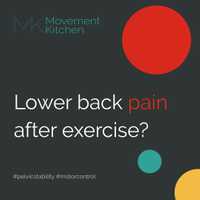 Lower Back Pain After Exercise? | Movement Kitchen