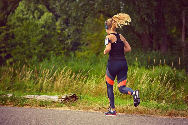 Lady running